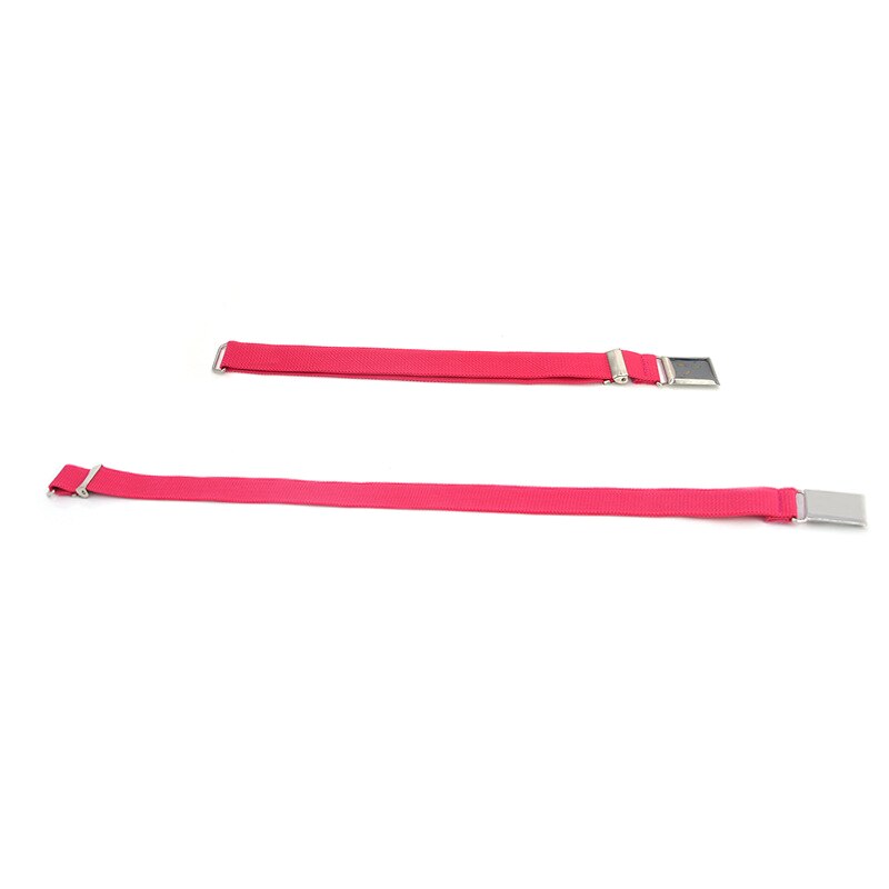 Justerbare børn unisex lærred bælter drenge piger elastisk bælte alu spænde longe 55 cmx 2.5cm