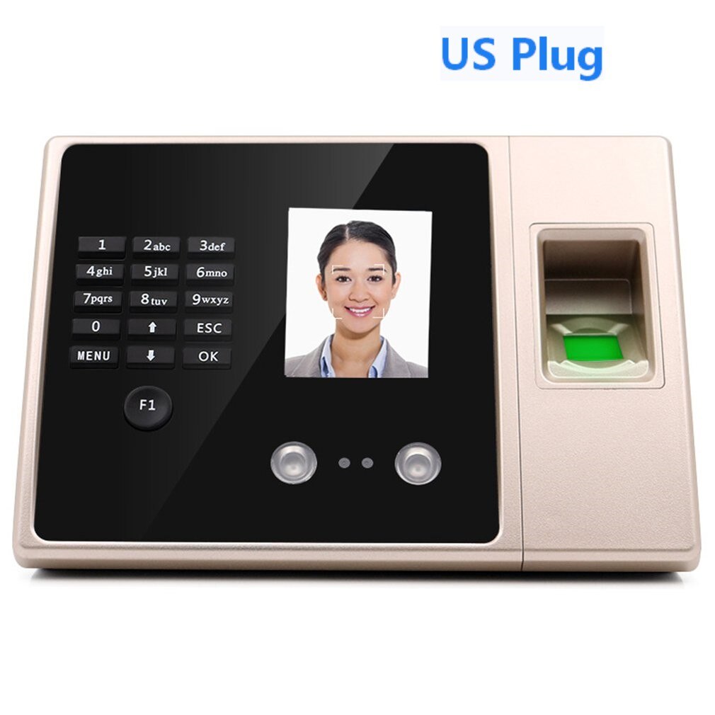 E3 Biometric Face Facial Fingerprint Recognition Time Attendance System Machine Device Machine Time Attendance System Machine: Black