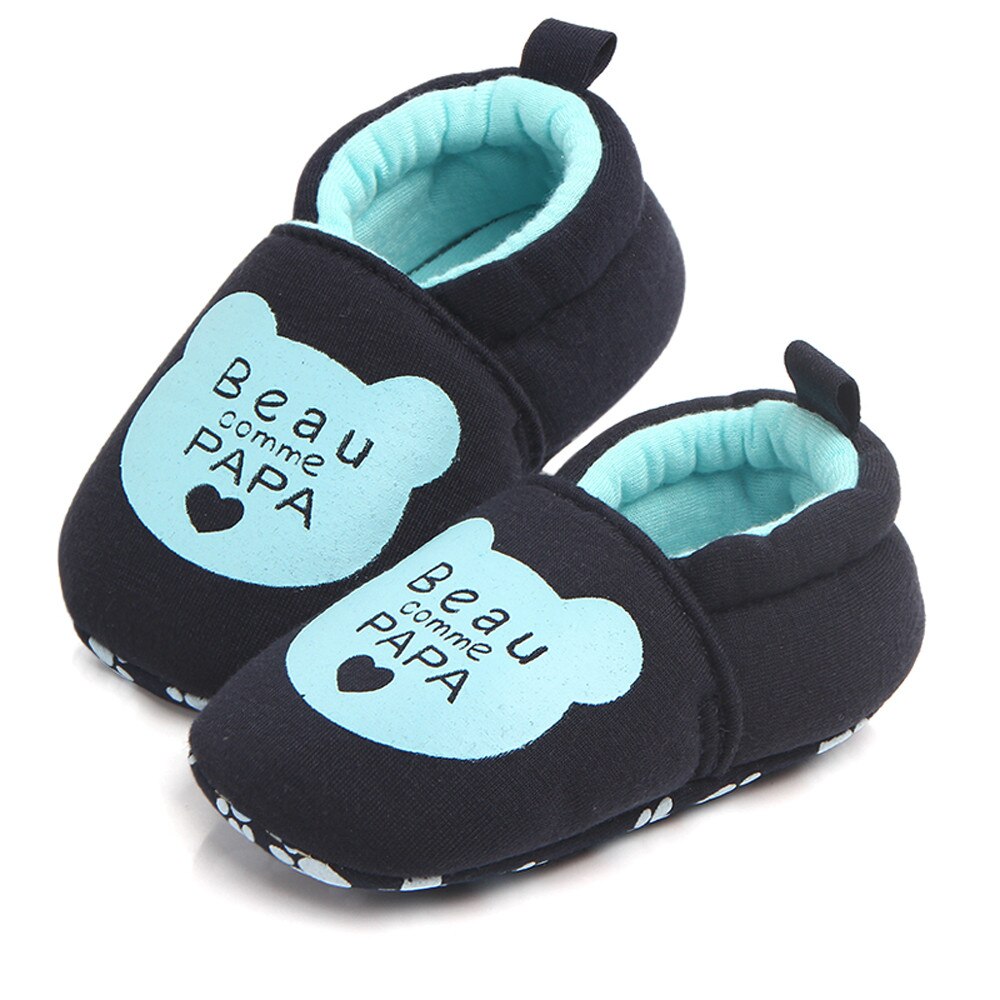 Telotuny Mooie Peuter Eerste Wandelaars Baby Schoenen Ronde Neus Flats Zachte Slippers Schoenen Jongens Meisjes Peuter Soft Sole Anti- slip