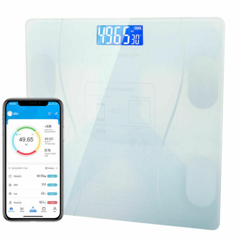 180kg Smart Weight Digital Scales Body Fat Bmi Bluetooth Weighting Floor Electronic Scales Body Composition Analyzer