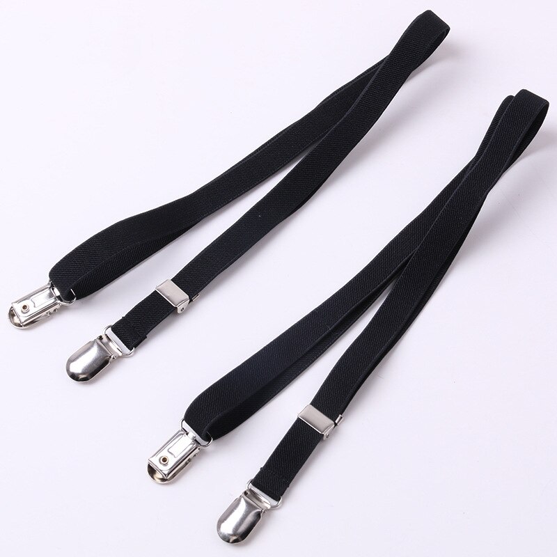 Adjustable Elasticated Adult Suspender Straps Women Men Elastic Clip-on Suspenders 4 Clip Pants Braces Straps Clothes Accessorie