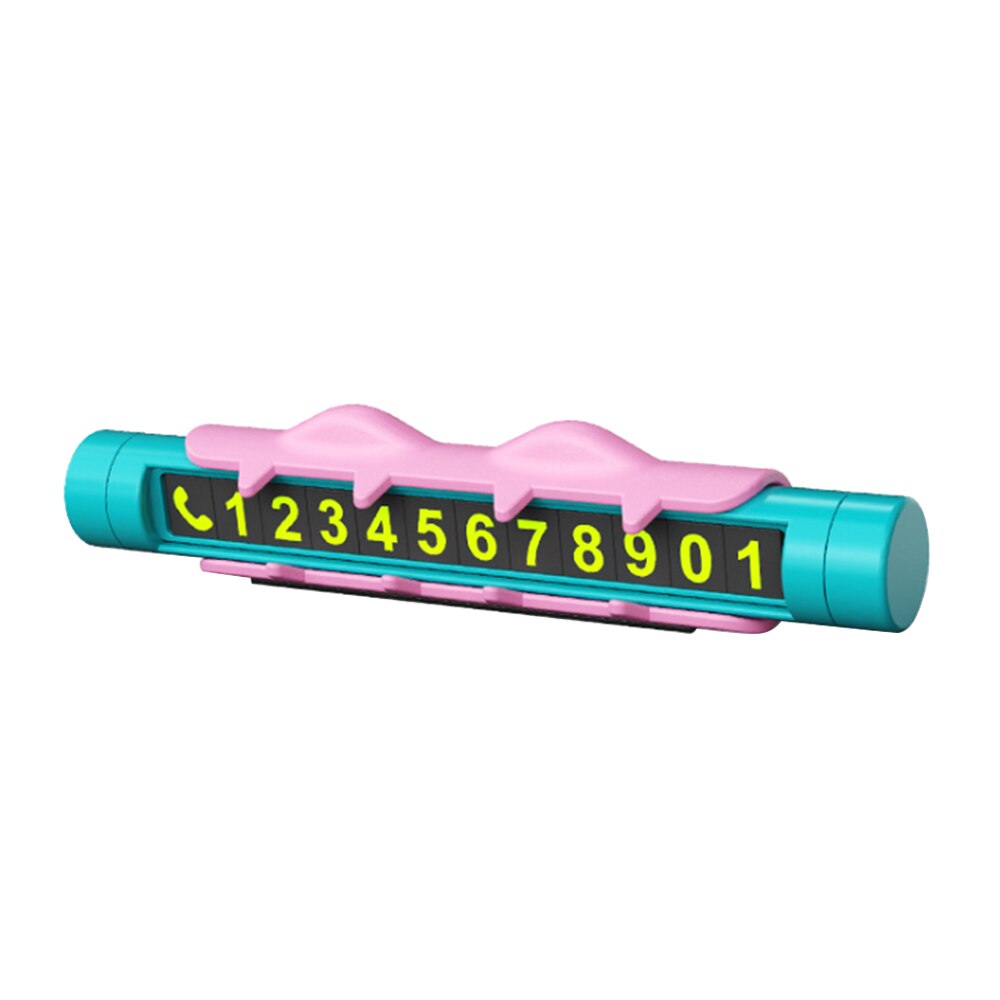 Soporte para estacionamiento temporal de coche, tarjeta de teléfono, soporte de teléfono, aromaterapia, parada de estacionamiento, accesorios para automóviles, estilismo para automóviles: Pink