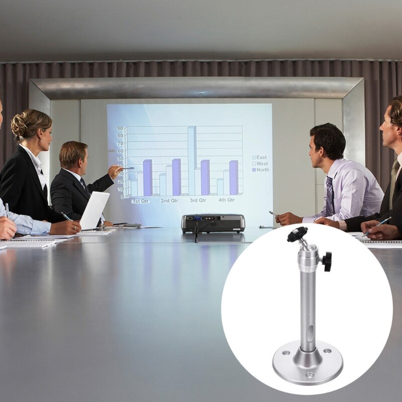 Portable Metal Universal Projector Ceiling Mount Brackets 5kg Load Capacity Projector Mount Bracket Solid Exterior