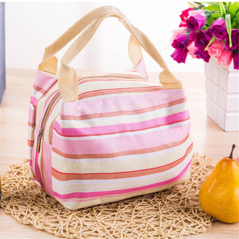 Iskybob 1Pc Draagbare Geïsoleerde Thermische Koeler Lunchbox Carry Tote Picknick Case Opbergtas: 4