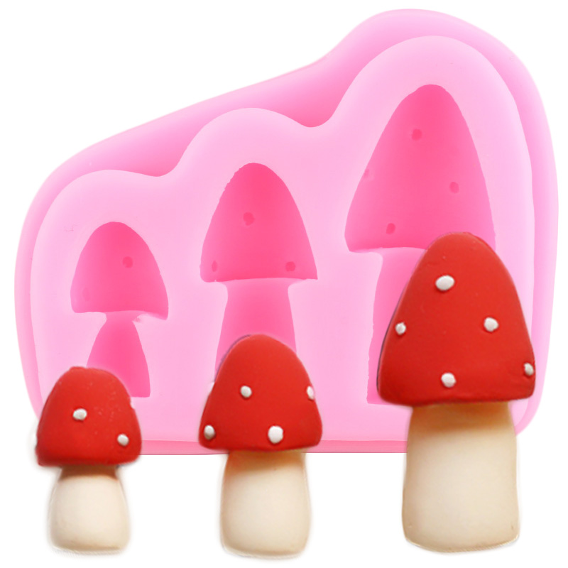 Eekhoorn Boomstronk Dennenappels Siliconen Mallen Paddestoel Slak Fondant Cake Decorating Gereedschap Diy Snoep Hars Klei Chocolade Mallen: CE860