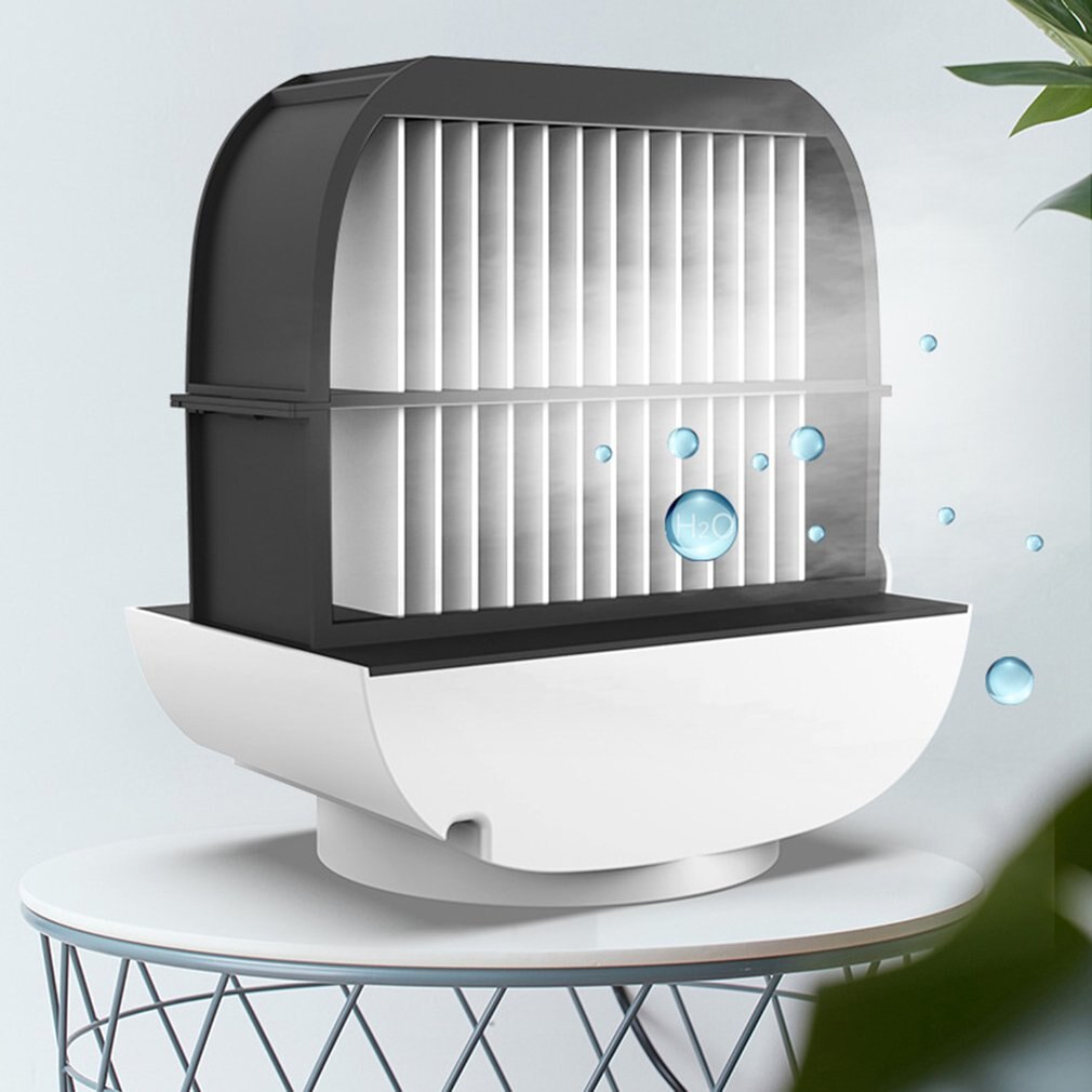 Desktop Mini Airconditioner Usb Ventilator Luchtbevochtiger Hydraterende Cooling Apparaat Draagbare Ventilator Voor Thuis Kantoor