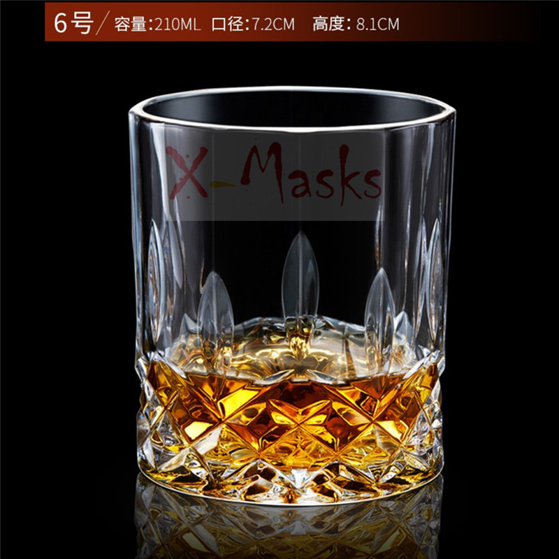 Beer Mug Crystal Glass cup Whisky glasses tazas garrafa vasos vidrio bardak copas vino copas cristal szklanki vodka bicchieri: 6