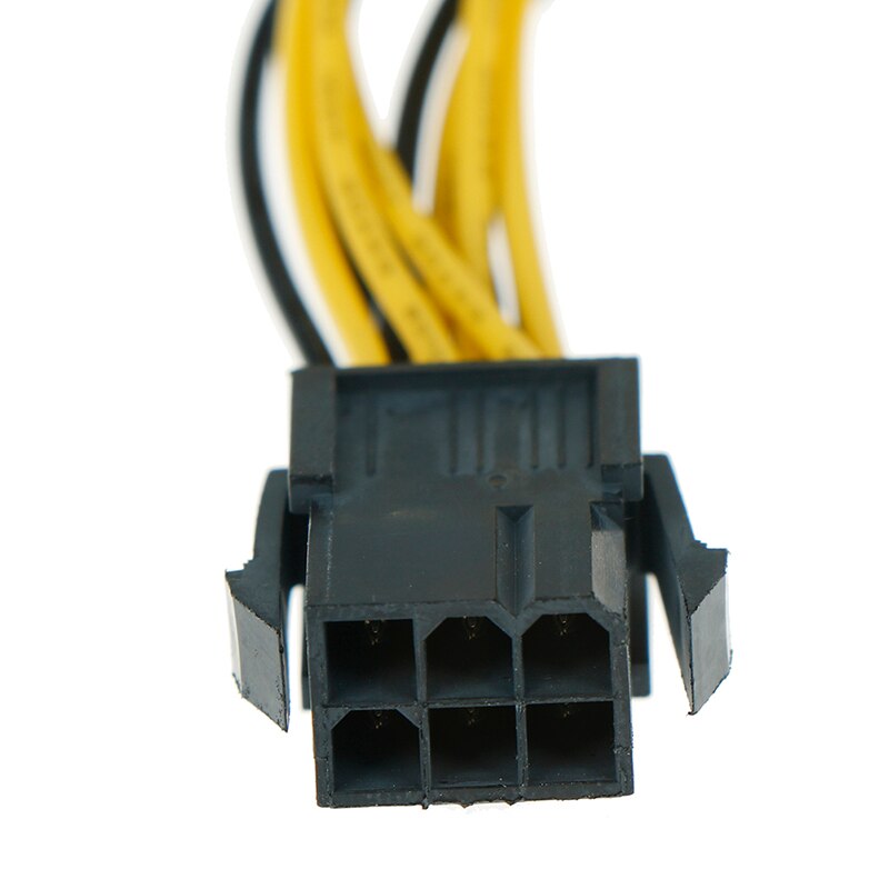 Ult-best – câble PCI-E PCIE 6p femelle vers double 8pin 6 + 2 mâle, carte graphique GPU, alimentation électrique, rallonge, cordon de minage
