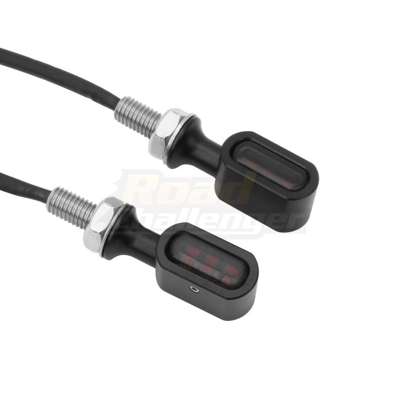 2XMotorcycle Rear Mini LED E Mark Turn Signal Light Running Indicator Lamp For Harley Sportster XL Bobber Chopper Cafe Racer: Style2