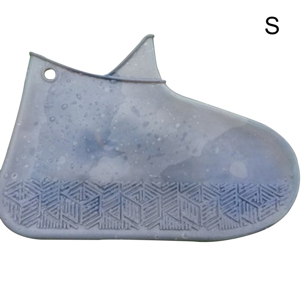 Silicone Overshoes Reusable Waterproof Shoes Covers Rain Boots Non-slip Covers WXV: Black S
