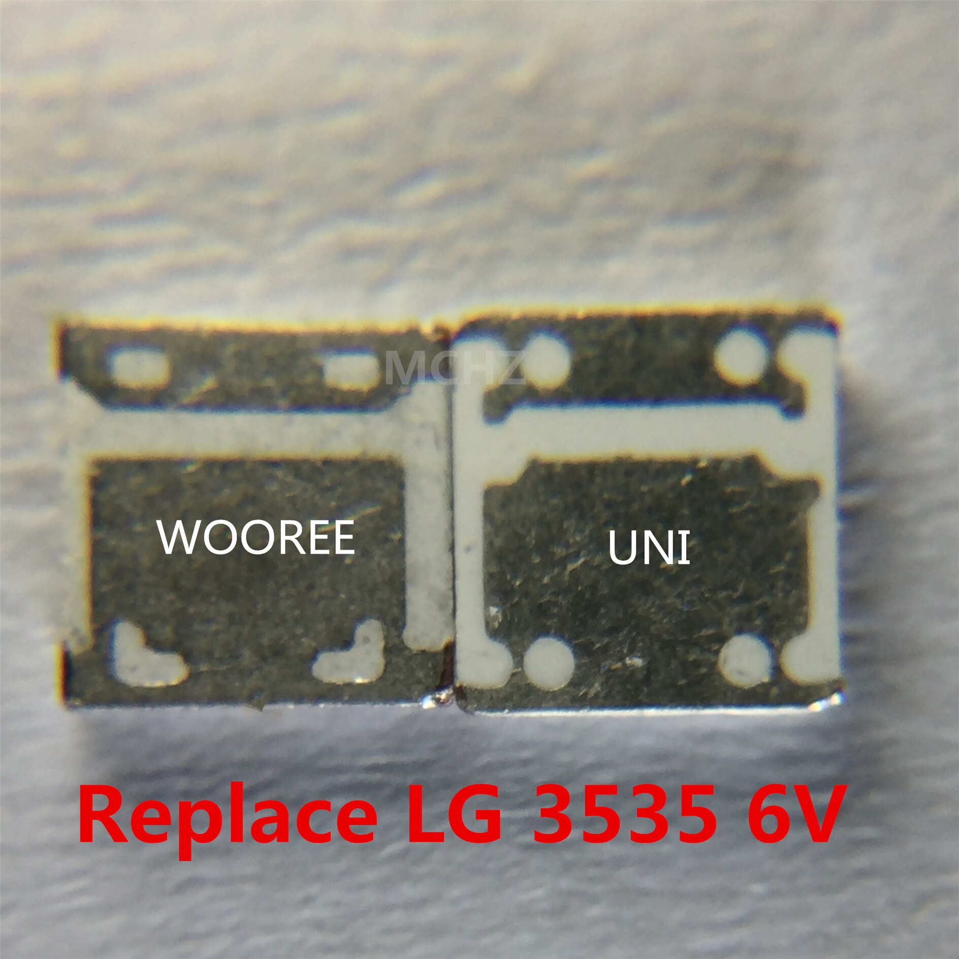 200 stk til lcd tv reparation udskift lg seoul uni led tv baggrundslys strip lys med lysemitterende diode 3535 smd led perler 6v-6.8v