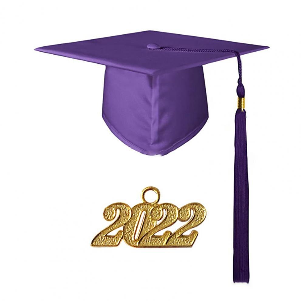Attractive Portable Wide Application Elegant Fine Texture Graduation Cap for Gifts Bachelor Cap Graduation Cap: Viola