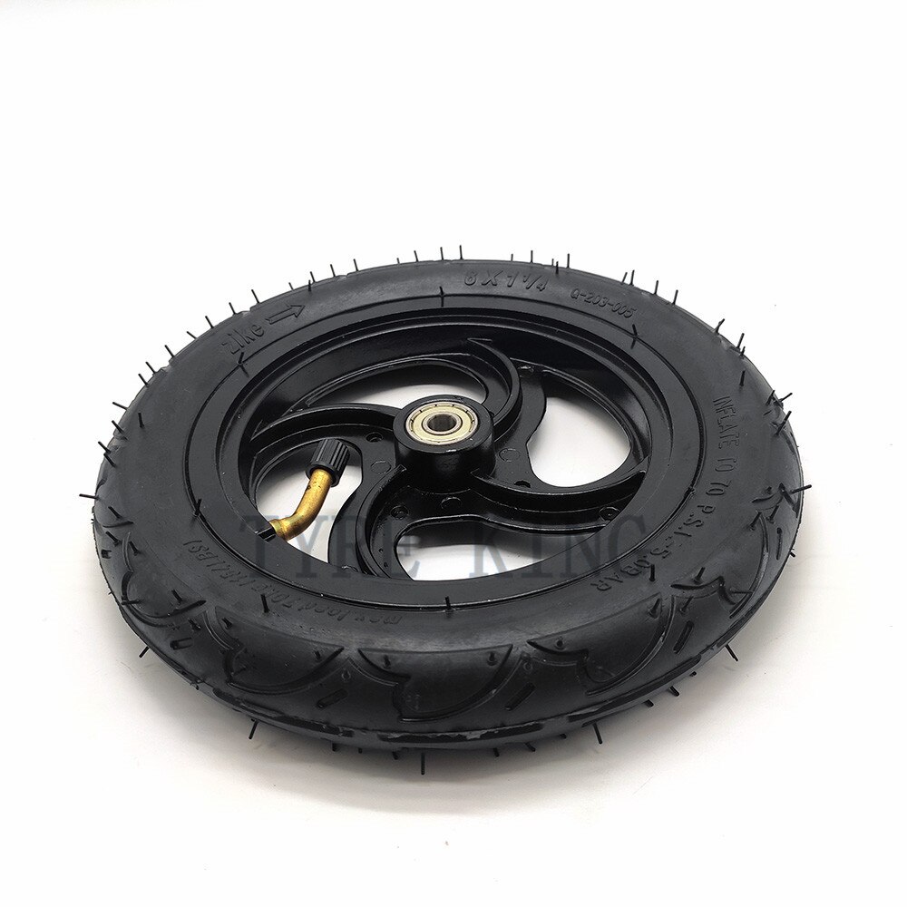 8X1 1/4 Scooter Tire & Inner Tube with Alloy Hub 8 Inch 8*1.25 Tyre for Bike Electric / Gas Scooter Parts