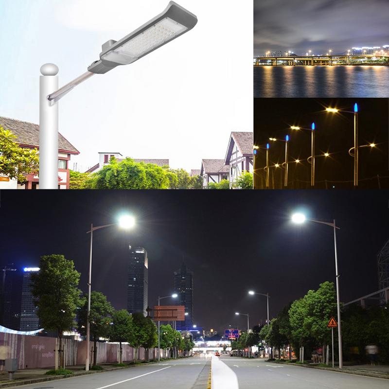 IP65 Waterdichte 30 w/50 w Led Straat Licht Lamp Hoofd Aluminium Outdoor Road Lamp AC85-265V Led Straat Flood licht Tuin Spot Lamp