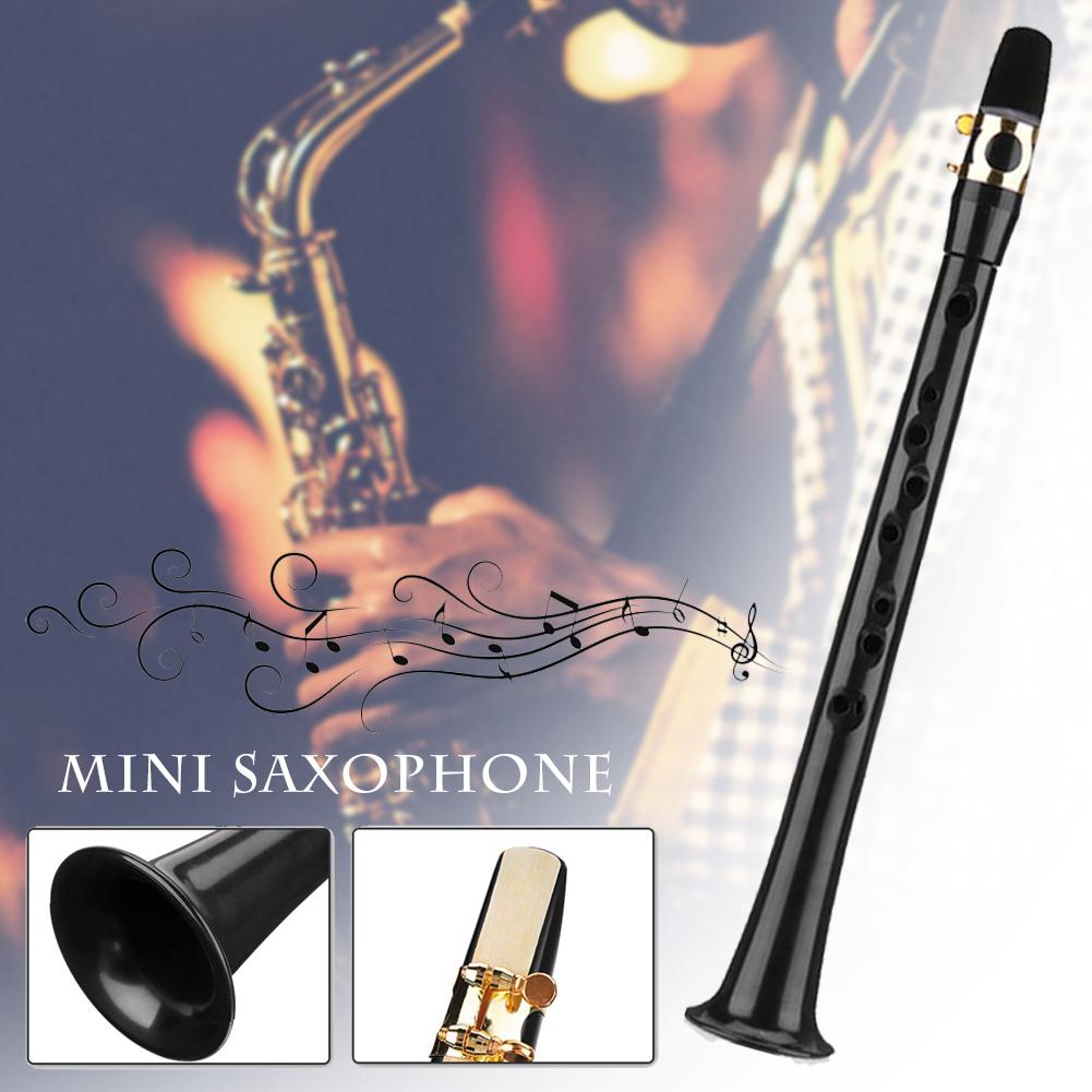 Mini Pocket Sax Altsaxofoon Draagbare Saxofoon Altsaxofoon Met 4 Riet 8 Tand Pads Opbergtas Instrument Voor Beginners