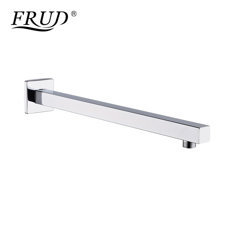 Frud Wall Mount Copper Shower Arm Bathroom Concealed Install Shower Holder Square Simple Shower Wall Hanging Head Bar Y81019