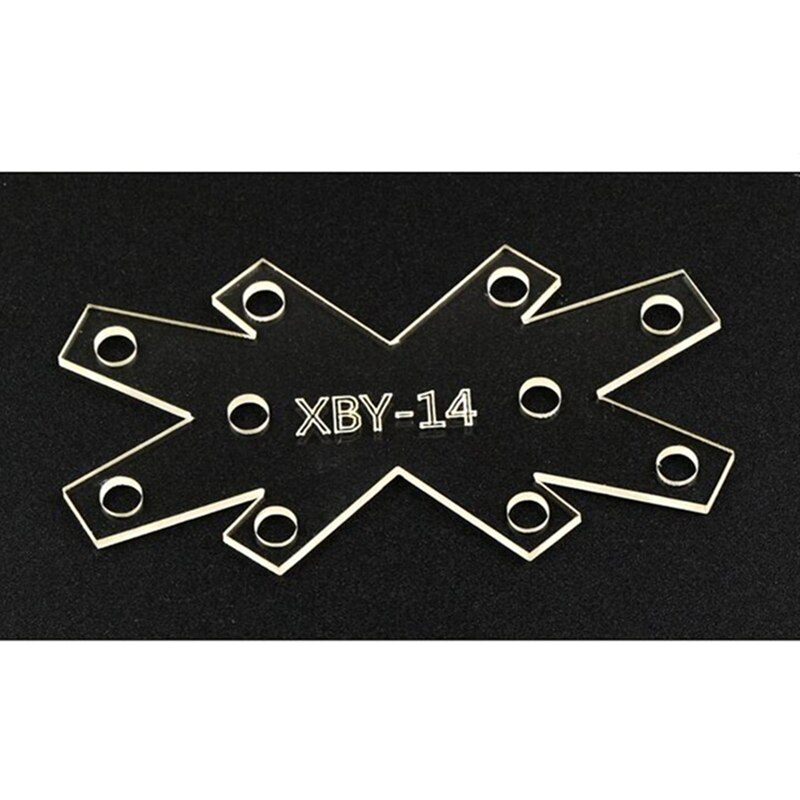 1 PCS DIY Acrylic Leather Keychain Template Leathercraft