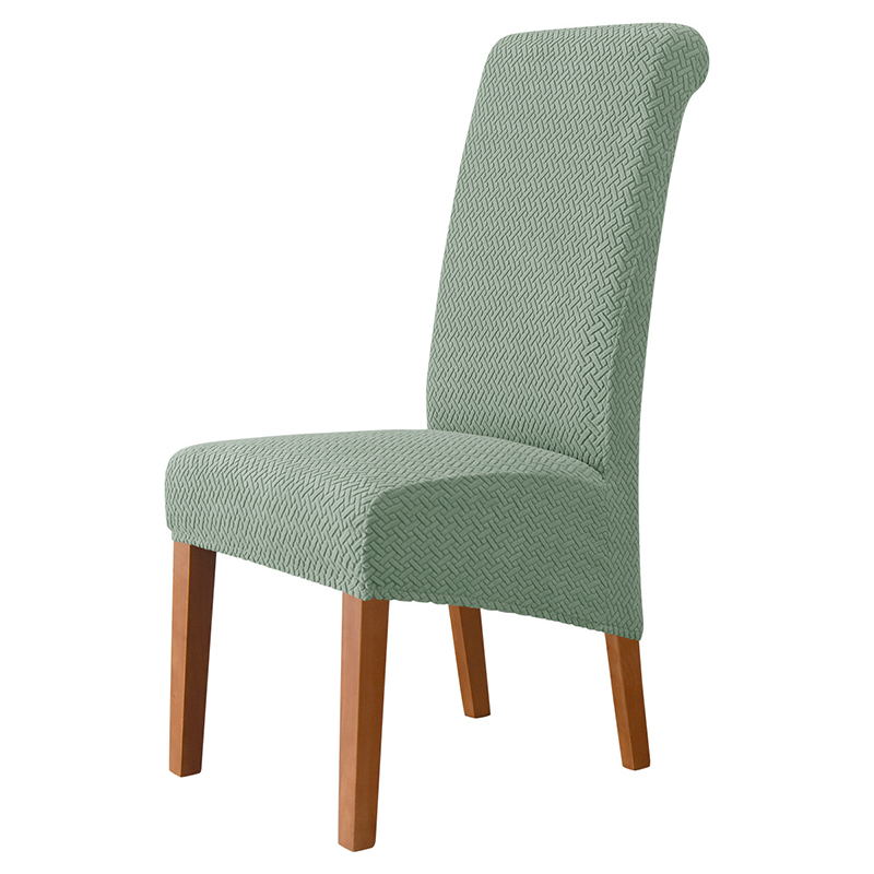 Housse de chaise molletonnée à haut dossier, protection anti-salissure, pour salle à manger, Banquet, mariage, taille XL: Matcha