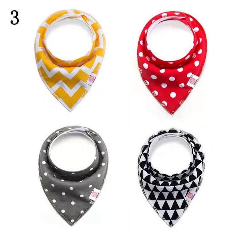Baberos de bebé triangulo Algodón Doble Baberos Impresión de dibujos animados Saliva toalla infantil suave cómoda alimentación colorido baberos Bandana