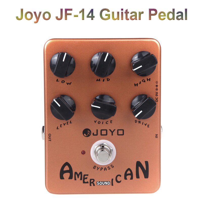 Joyo jf -14 elektrisch gitaareffectpedaal, true bypass-gitaarpedaal, american sound amp simulator, gitaaraccessoires en onderdelen: Amerikaans geluid