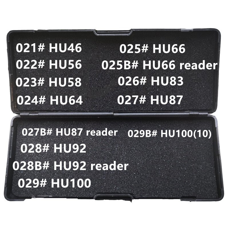 No black box no blade 021-029B# LiShi 2 in 1 HU46 HU56 HU58 HU64 HU66 HU83 HU87 HU92 HU100 HU100(10) reader Locksmith Tools