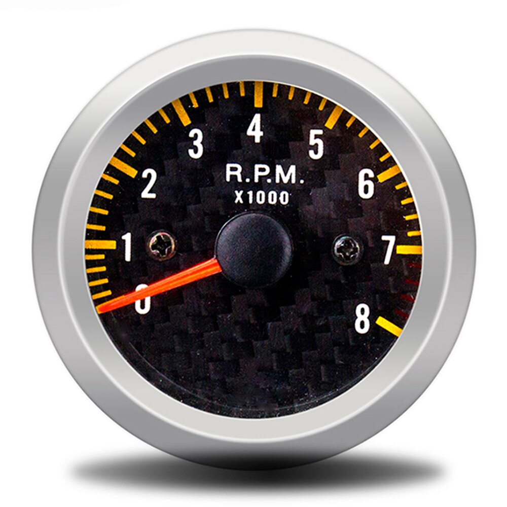 Dragon 52mm Auto Car Petrol Engin Rev Counter Tachometer Pointer Gauge 0-8000 RPM 4.6.8 Cylinder Meter Pods