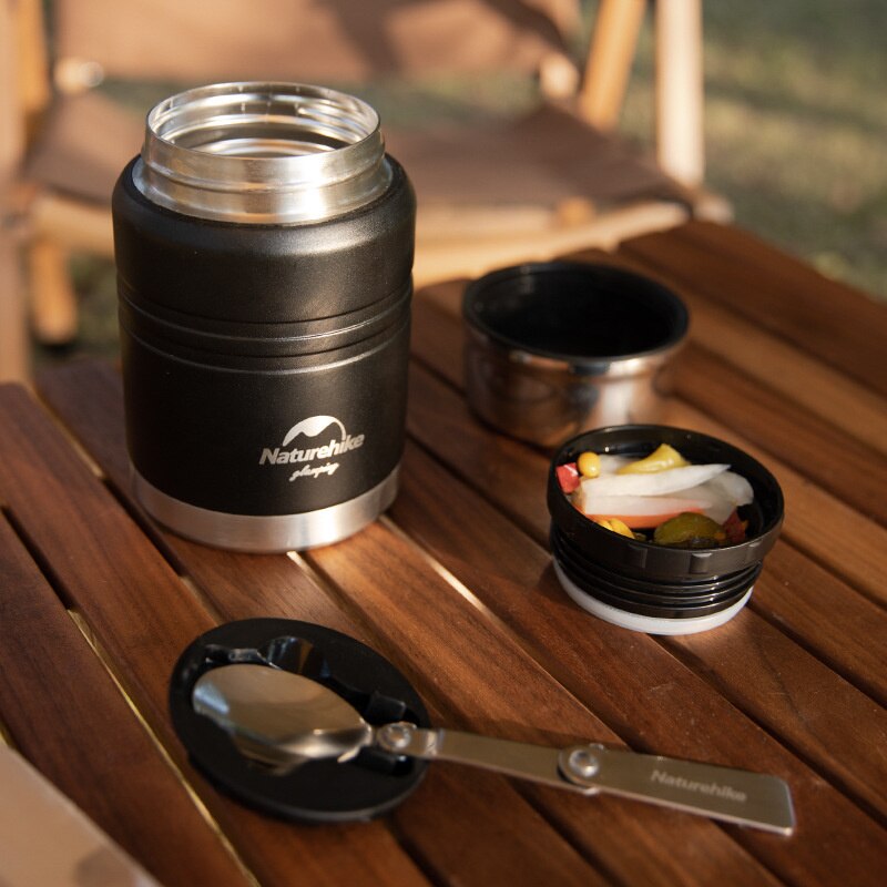 Naturehike Edelstahl Eintopf Becher draussen Camping Eintopf Topf Reise Isolierung Eimer Hohe Kapazität Tragbare Wasserkocher warm Halten