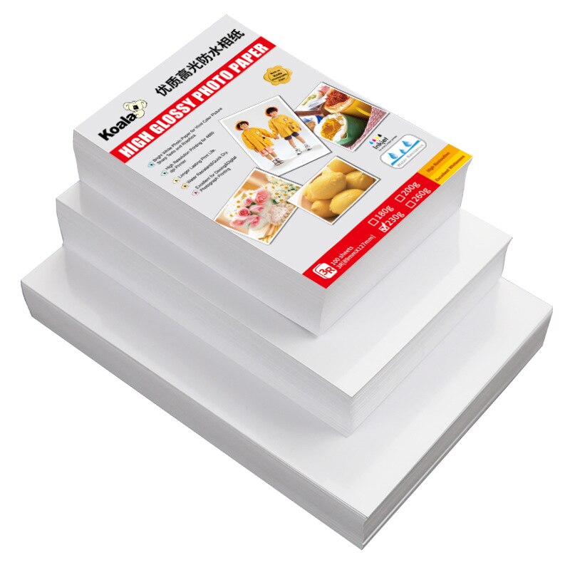 100Sheets 5 Inch 6 Inch 7 Inch Photo Paper 3R 4R 5R Photo Studio Paper 20 Sheets A4 Glossy Photo Paper Suitable For Album Photos