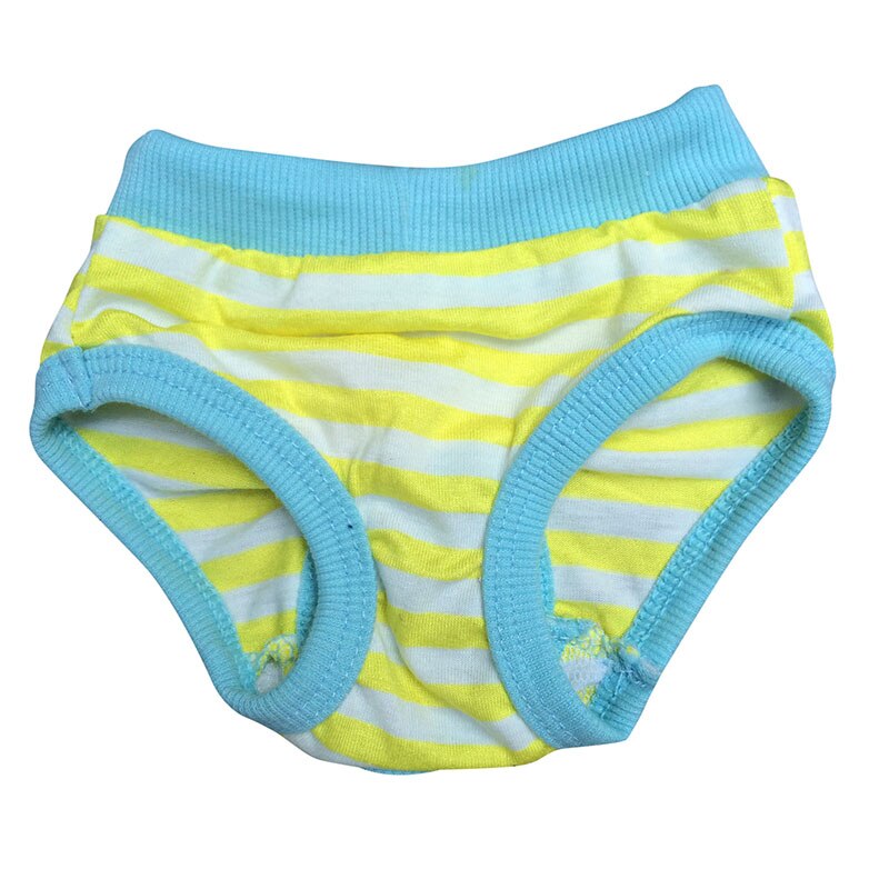 Lief teefje, puppy, gestreepte panty, korte luier, ondergoed