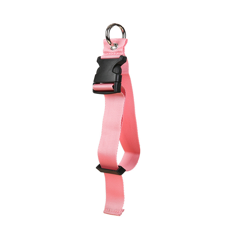 Travel Luggage Fixed Strap Backpack External Strap Portable Strap With Release Buckle Add-A-Bag Luggage Strap Belt Jacket Holder: Pink