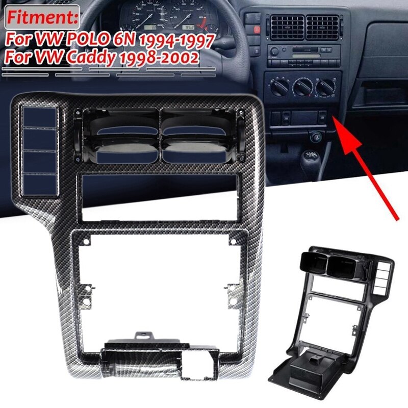 Wewnętrzna konsola środkowa kropla AC kratka wentylacyjna dla-VW nosiciel kijów golfowych-gra polo 6N 1994-2002 6N1858071A
