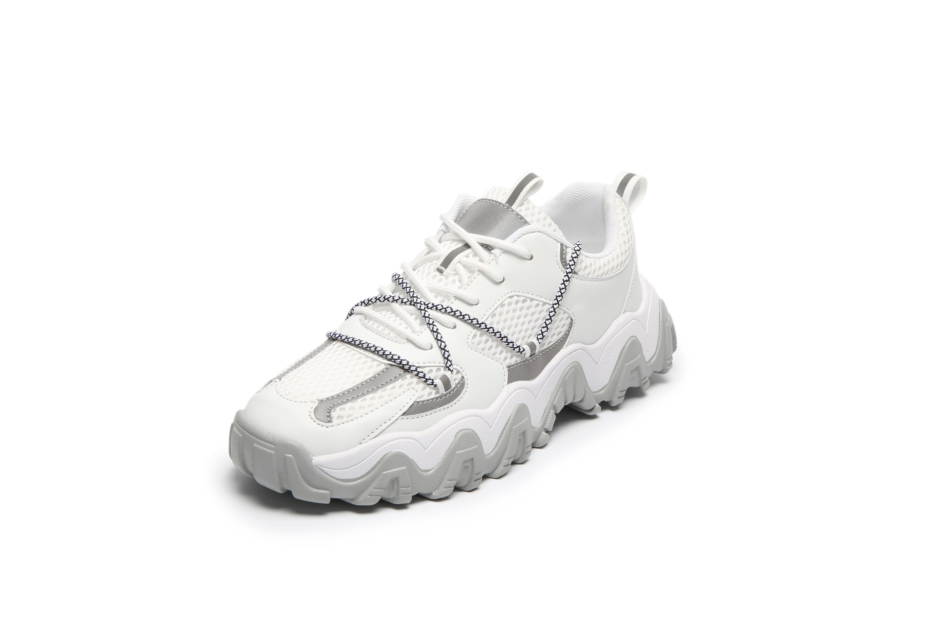Sommer menn vulkanisere fritidssko til joggesko herre lett pustende sklifri mannlige mesh løpesko fottøy tenis masculino: Grå / 7