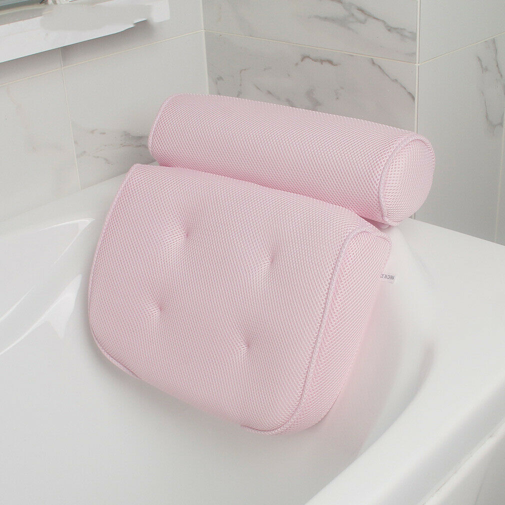 Bad Luxe Bad Spa Kussen Kussen Nek Ondersteuning Foam Comfort Bad 6 Zuignap Sponsachtige Ontspannen
