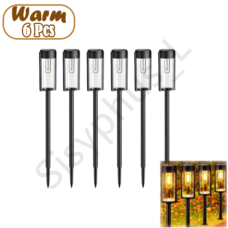 LED Solar Pathway Lichter Outdoor Garten Lampe Wasserdicht Landschaft Lichter Lichter Gehweg Auffahrt Rasen Terrasse Garten Dekor: green