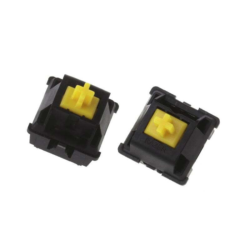 2Pcs Razer Yellow RGB Switches 3 Pin for Razer Blackwidow Chroma Gaming Mechanical Keyboard Switches Cherry MX Gateron Switches: Default Title