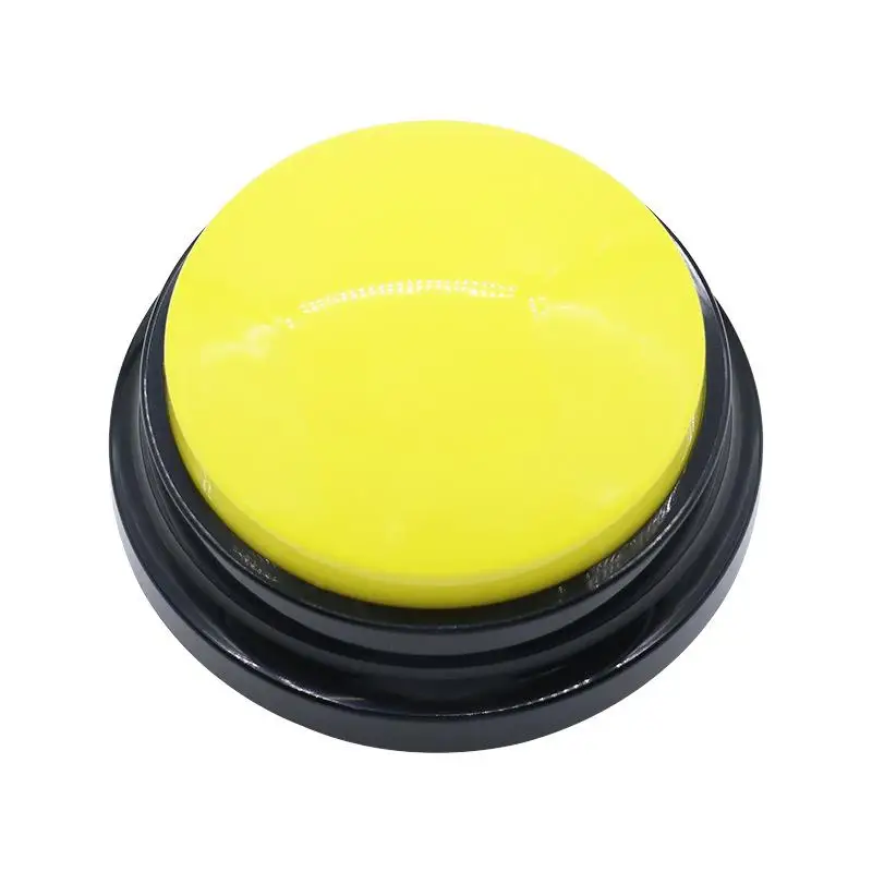 Dog Cat Communication Buttons Voice Recording Button for Pet Training Buzzer 30 Second Record Playback Interactive Pet Toys: Blue