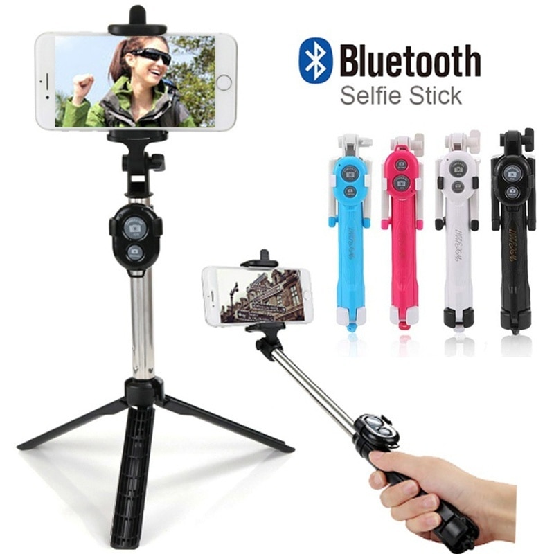 Bluetooth Selfie Stick Zelfontspanner Pole Zelfportret Monopod Voor SmartPhones Gopro Hero Digitale Camera 19 cm-75 cm selfie Stok