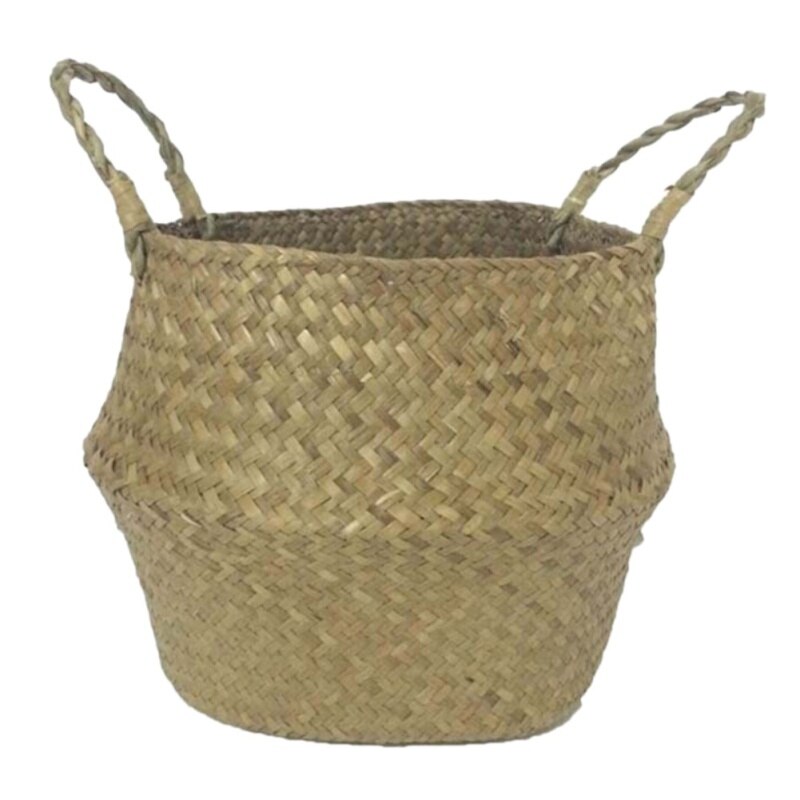 Panier En Rotin Tressé 15x8cm - Panier De Fleurs à Main, Décoration Mariage, Rangement, Ksrnsne
