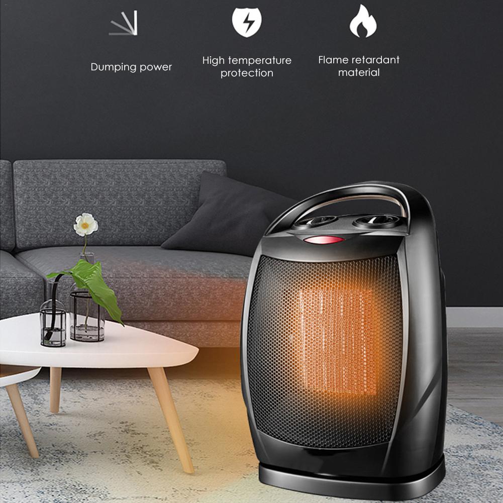 Mini Elektrische Muur-Outlet Vlam Heater 1500W Remote Warme Luchtblazer Met Stand Vlam Thuis Verwarming Kachels indoor Draagbare