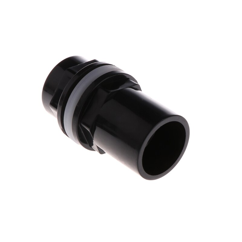 Aquarium Inlet Outlet Fitting Head Water Pipe Fitting Connector 20/25/32/40/50mm 85WC: Black 32mm