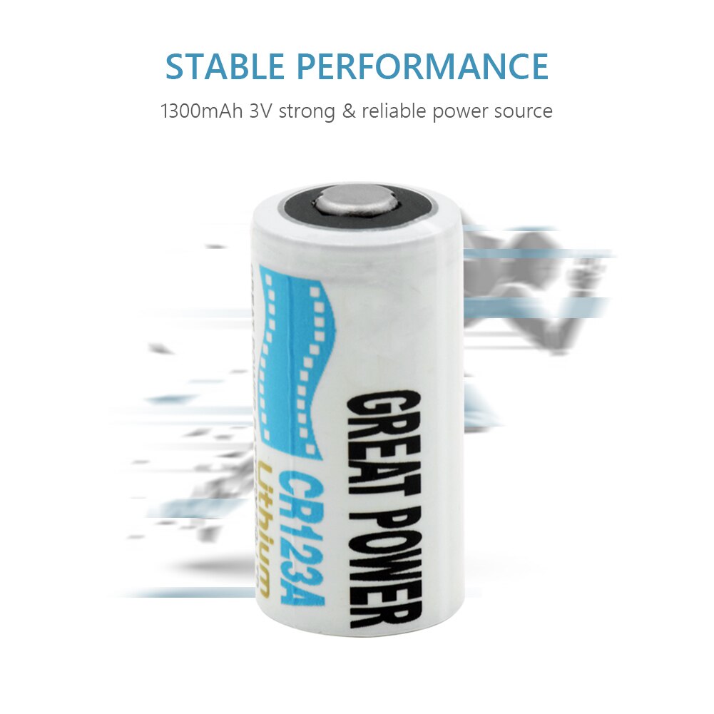 CR123A 3V Original Lithium Battery Li-ion CR17345 K123A DL123A EL123AP Camera Photo Batteries 1300mAh