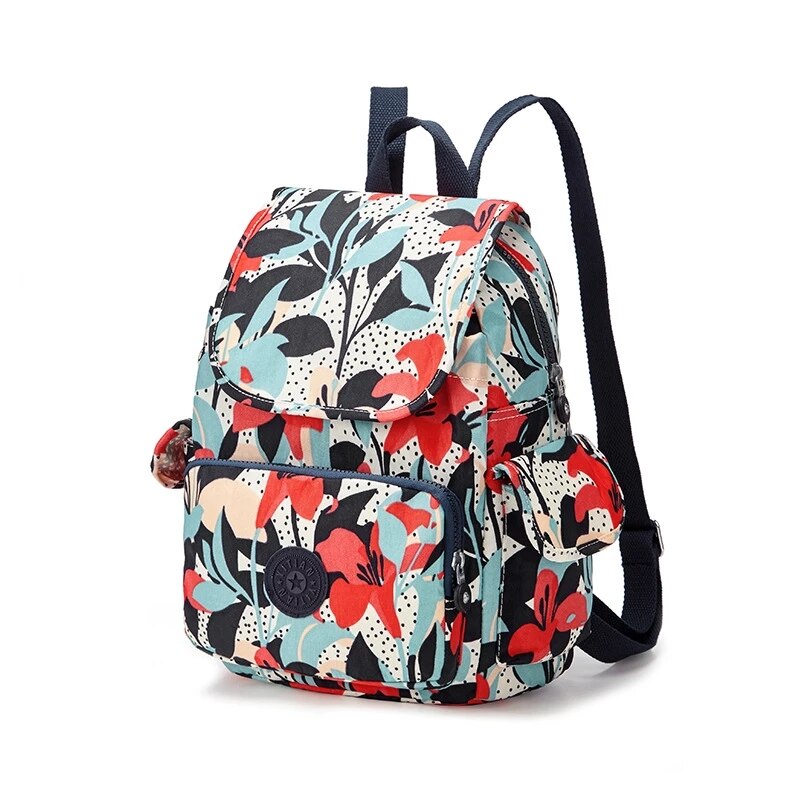 Mochila de nailon con de Mono para mujer, bolso de hombro de colegio, de viaje, Original, 100%