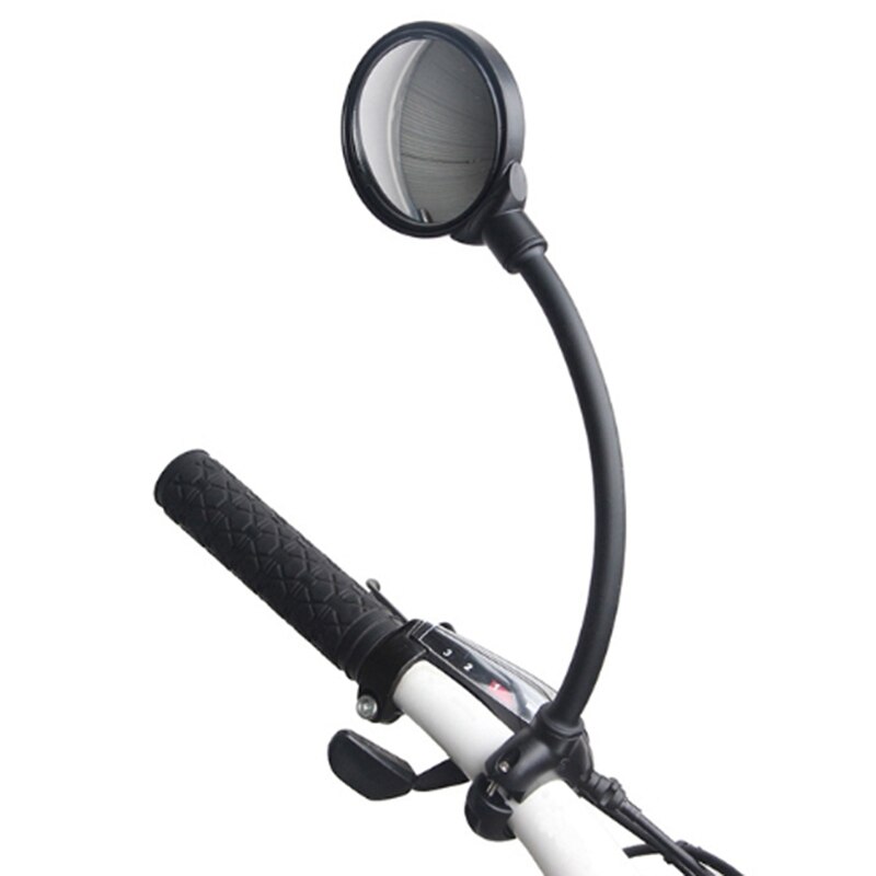2x Bicycle Mirror - Adjustable Rotating Rear View Convex Glass for Handlebar MTB Outdoor Cycling