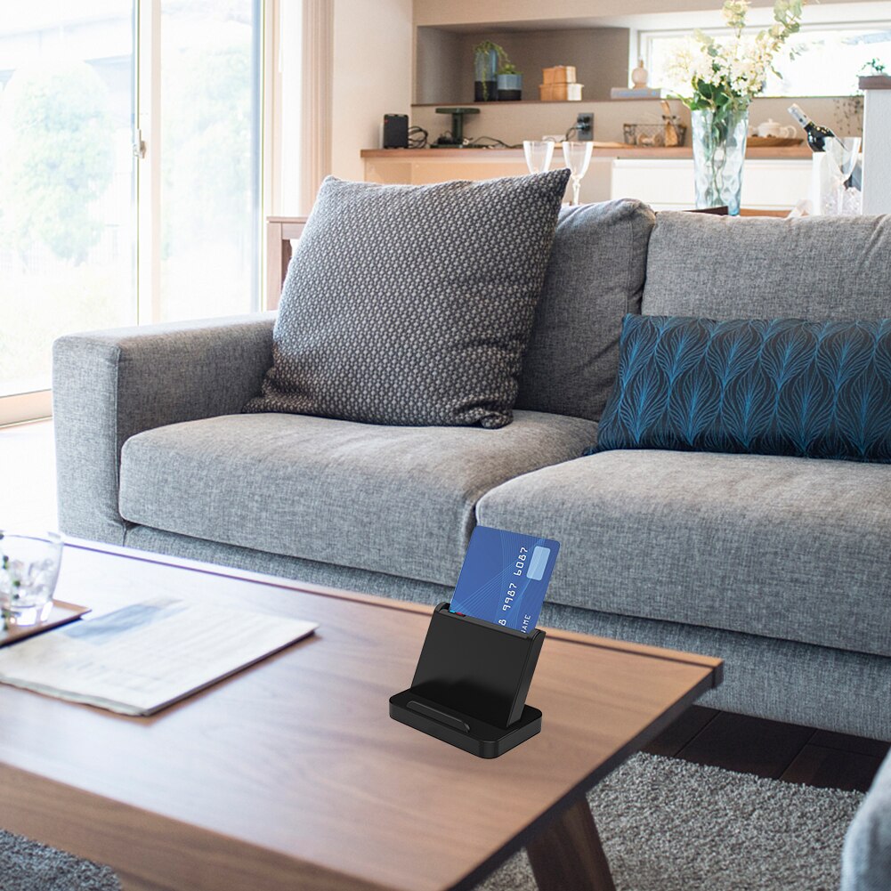 Portable Scr816 USB Smart Id Card Integrated Circuit Sim Card Reader For Windows 10 8 7 Max Operating System Linux