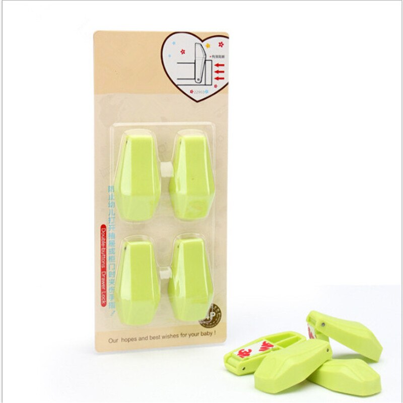4 Pcs/ Set Child Safety Products Baby Care Drawer Hand Anti Pinch Device Baby Safety Security Seguridad Cabinet Locks Straps