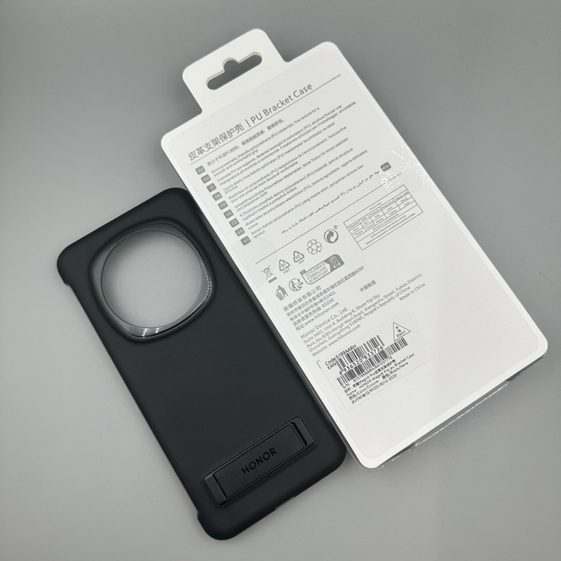 Luxury Original PU Leather Case For Honor Magic 6 Pro/6Pro Magic6 Bracket Stand Mobile Phone Cover Ultra Thin Shockproof Bumper: ABS / black