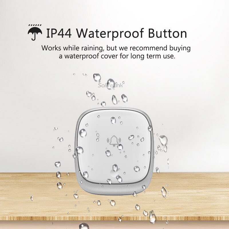 Colorful Wireless Doorbell Waterproof Self-powered Button 38 Chimes Outdoor House Door Bell Sets EU Plug-in No Battery Need