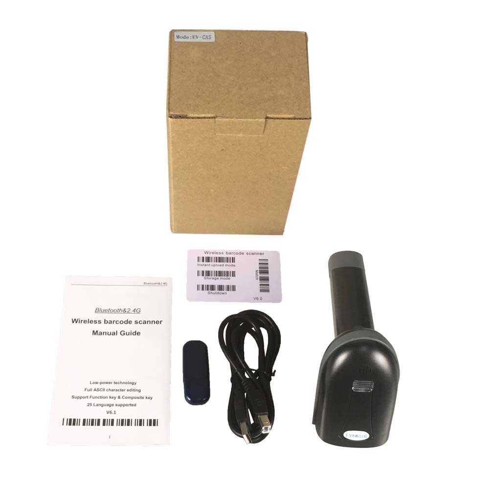 cheap 1D CCD wired wireless usb interface bluetooth barcode scanner 2.4GHZ Commercial scanning gun handheld barcode reader