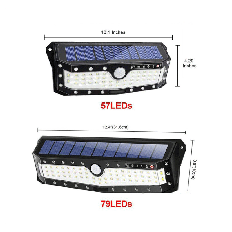 USB Rechargeable PIR Motion LED Motion Solar Light Outdoor Wall Lamp Home Garden Yard Walkway Security Street Light