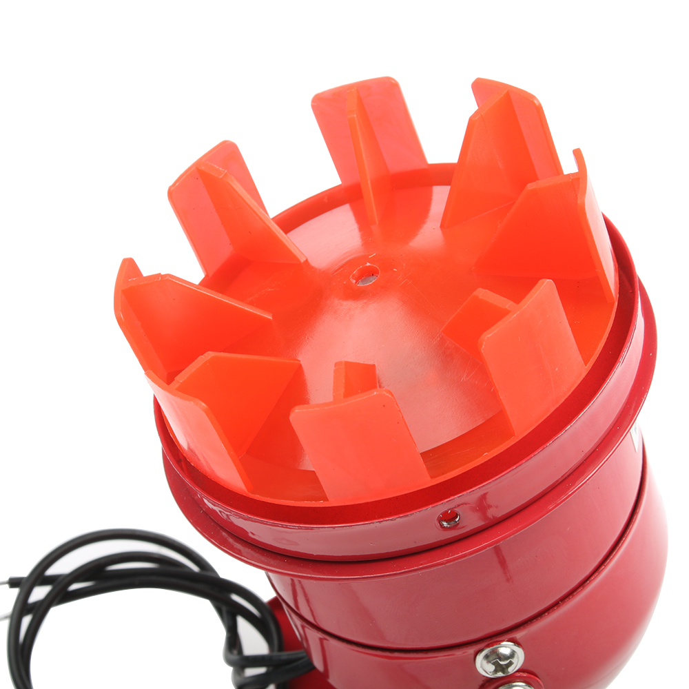 12v dc 24v dc 220v ac 110v ac rød mini metallmotor sirene industriell alarm lyd elektrisk verne mot tyveri ms -190